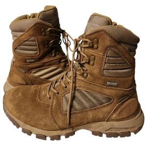 Magnum Response lll Suede Lace-Up Side-Zip Tactical Duty Boots Size 11M EUC